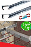 Kare Alüminyum Balkon Çamaşırlık Kurutmalık Çamaşır Askısı (İP HEDİYELİ) CK-0130