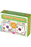 DIYTOY Eğitici Çark Puzzle Alfabe Eğlenceli Oyna Ve Öğren 60 Parça