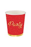 PARTY KIRMIZI BARDAK 8'Lİ