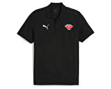 Puma Turk Hava Yolları Polo Tısort Türk Hava Yolları Erkek Futbol Polo Yaka Antrenman Tişörtü THY-65853503 Siyah