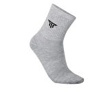Techsport Tenis Corap 3 Lu Siy Bey Gri Tenis Çorabı (3 Çift) TS703TNS-103 Çok Renkli