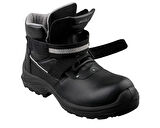 Swolx Baskılı Vidala Deri-S3 Unisex İş Güvenliği Ayakkabısı CLAS-XLK-HRO-10 Siyah