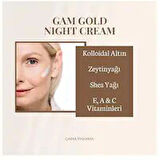 Gam Gold 24K Anti-Age Kırışıklık Karşıtı Nemlendirici Gece Kremi 50 ML