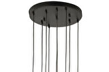 LampaLuce Cono Modern Sarkıt Salon Avizesi 9'lu Sarı 45x70cm