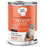 Chefs Choice Salmon Pate Somonlu Kedi Konservesi 6x400 Gr