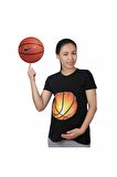 Mummy's Baby Hamile Tişört Basket Siyah