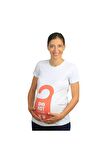Mummy's Baby Hamile Tişört Do Not Disturb Beyaz