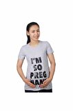 Mummy's Baby Hamile Tişört Pregnant Gri