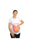 Mummy's Baby Hamile Tişört Super Mom Beyaz