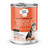 Chefs Choice Köpek Somonlu Pirinçli Ezme Konservesi 400 Gr 