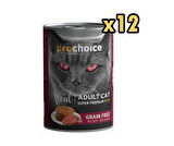 Pro Choice Dana Etli Yetişkin Kedi Konservesi 400 Gr (12 Adet)