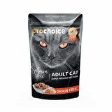 ProChoice Pouch Tahılsız Somunlu ve Ciğerli Kedi Konserve 85gr