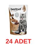 BestPet Jelly Pouch Ciğer Etli Yetişkin Kedi Konservesi 85 Gr 24 Adet