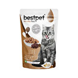 Bestpet Ciğerli Jelly Yetişkin Kedi Konservesi 85 Gr (24 Adet)