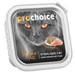 Pro Choice Sterilised Somonlu Kısırlaştırılmış Tahılsız Yaş Kedi Maması 100 Gr