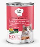 Chef's Choice Kuzu Etli ve Bal Kabaklı Tahılsız Ezme Yetişkin Kedi Konservesi 400gr