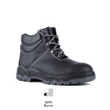 Mekap 072R S1 Deri Çelik Burunlu Bağcıklı İş Botu