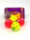 Catlife Çıngıraklı Top Kedi Oyuncağı 4'lü
