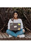 49 Adet Suya Dayanıklı Şeffaf Sticker Laptop Su Şişesi Kaykay Telefon Bavul Sticker Paketi