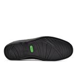 Forelli 10601 Siyah Hakiki Deri Erkek Slip On Ayakkabı