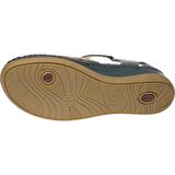 Forelli SALLY 22521-G Blue Jean Kadın Yazlık Deri Comfort Sandalet