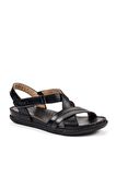 Forelli 22301-G Kadın Sandalet Siyah