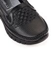 Forelli 29413-G Comfort Kadın Deri Ayakkabı Siyah