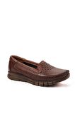 Forelli 29413-G Comfort Kadın Deri Ayakkabı Taba