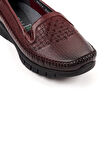 Forelli ETERNA-G Comfort Kadın Deri Ayakkabı Bordo