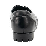 Forelli 23438-G Essel Siyah Kadın Comfort Deri Ayakkabı