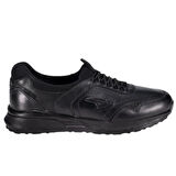 Forelli 46709-G Slins Siyah Kadın Comfort Deri Ayakkabı