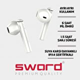 Sword Ninve SW-2110 Bluetooth Kulaklık Beyaz