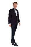 Morven Erkek Broadway Slim Fit Damatlık Takım Elbise A-Lacivert