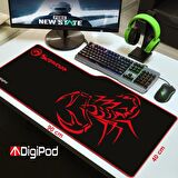 Digipod Gaming Mousepad Oyuncu Mouse pad 90X40 XXL Büyük Oyuncu Mouse Pad Kaymaz Taban  4mm Kalınlık