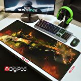 Digipod Gaming Mousepad Oyuncu Mousepad 90X40 XXL Büyük Oyuncu Mousepad Kaymaz Taban 4mm