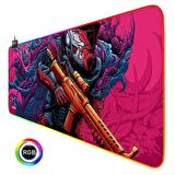 Digipod RGB  Gaming Mousepad Oyuncu Mouse pad 90X40 XXL Büyük Oyuncu Mouse Pad Kaymaz Taban  4mm Kal