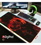 Digipod RGB Gaming Mousepad Oyuncu Mousepad 90X40 XXL Büyük Oyuncu Mousepad Kaymaz Taban 4mm Kalınlı