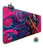 Digipod RGB Gaming Mousepad Oyuncu Mousepad 90X40 XXL Büyükboy 4mm Kalınlık