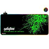 Digipod RGB Gaming Mousepad RGB Oyuncu MousePad 70x30 XL RGB Oyuncu Mousepad Kaymaz Taban 4mm