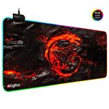 Digipod RGB Gaming Mousepad RGB Oyuncu MousePad 70x30 XL RGB Oyuncu Mousepad Kaymaz Taban 4mm