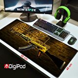  Digipod Gaming Mousepad Oyuncu Mouse pad 90X40 XXL Büyük Oyuncu Mousepad Kaymaz Taban 4mm