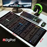  Digipod Gaming Mousepad Oyuncu Mouse pad 90X40 XXL Büyük Oyuncu Mousepad Kaymaz Taban 4mm Kalınlık