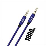 Linktech A577 Örgülü 3.5mm Jack Aux Kablo-Kırmızı