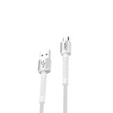 K551 Safe 3A Örgülü Metal Başlı Micro USB Şarj Kablosu