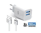 Linktech C203 Safe Micro USB 10W Dual Hızlı Şarj Aleti
