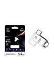 LİNKTECH C264 Premium Dual 64GB Type-C OTG Flash Bellek