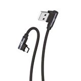 Linktech K592 Safe Micro USB 90 Derece Data/Şarj Kablosu 3A 1.5mt