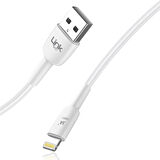 Linktech K601 Safe USB - iPh Lightning 3A Data ve Şarj Kablosu 1mt Beyaz