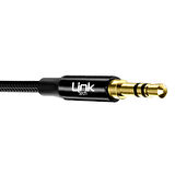 LinkTech A586 Type-C - 3.5mm AUX Kablo 1mt Siyah