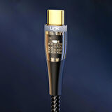 LinkTech K670 Safe Type-C - Type-C 60W 1.3m Örgü Şarj Kablosu 